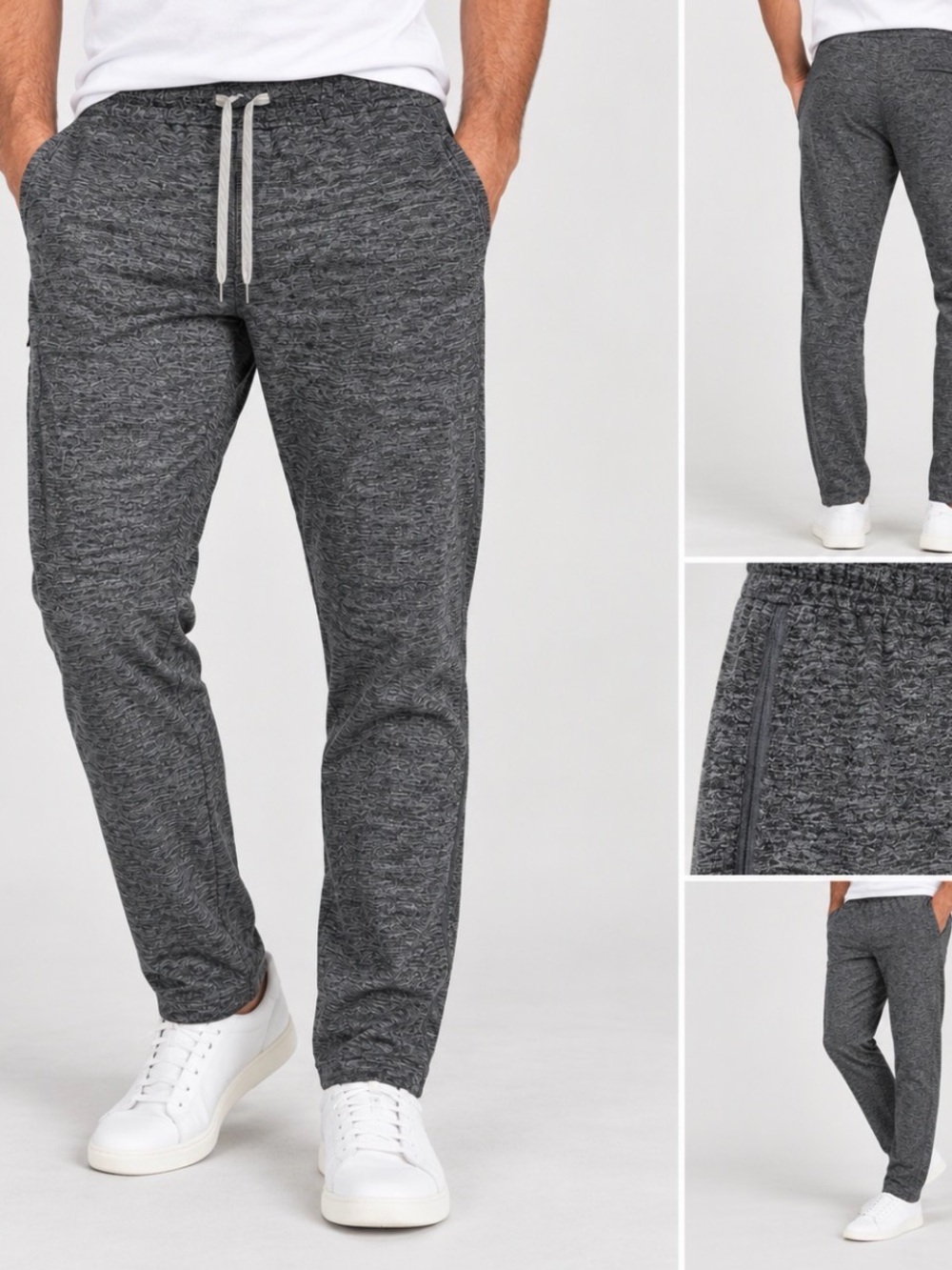 Vuori Ponto Performance Pants Men’s Small Charcoal Heather DreamKnit 30”